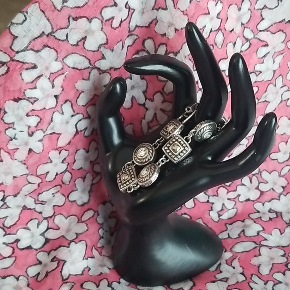 NWOT Brighton Silver Shape Block Bracelet!